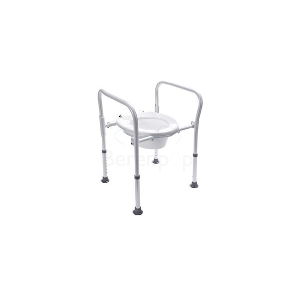 Handicare De Regulable Silla Respaldo Con Sin Inodoro Plegable Altura jL354AqRSc