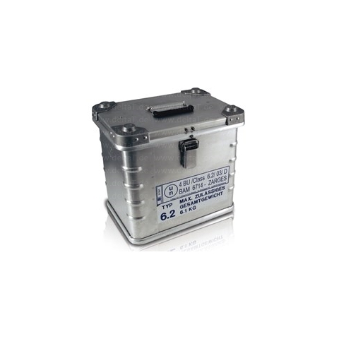 Caja de aluminio con aislamiento de neopor BioHazzardLogisticBox