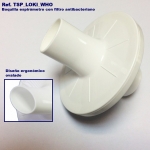 Caja 100 boquillas con filtro desechables para espirometría