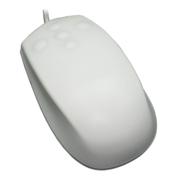 Ratón mouse grado médico USB blanco